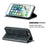 Auto-Absorbed Leather Cellphone Stand Case with Card Slots for iPhone 7 Plus / 8 Plus - Black - 2