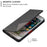 Auto-Absorbed Leather Cellphone Stand Case with Card Slots for iPhone 7 Plus / 8 Plus - Black - 3