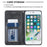 Auto-Absorbed Leather Cellphone Stand Case with Card Slots for iPhone 7 Plus / 8 Plus - Black - 4