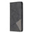 Auto-Absorbed Leather Cellphone Stand Case with Card Slots for iPhone 7 Plus / 8 Plus - Black - 7
