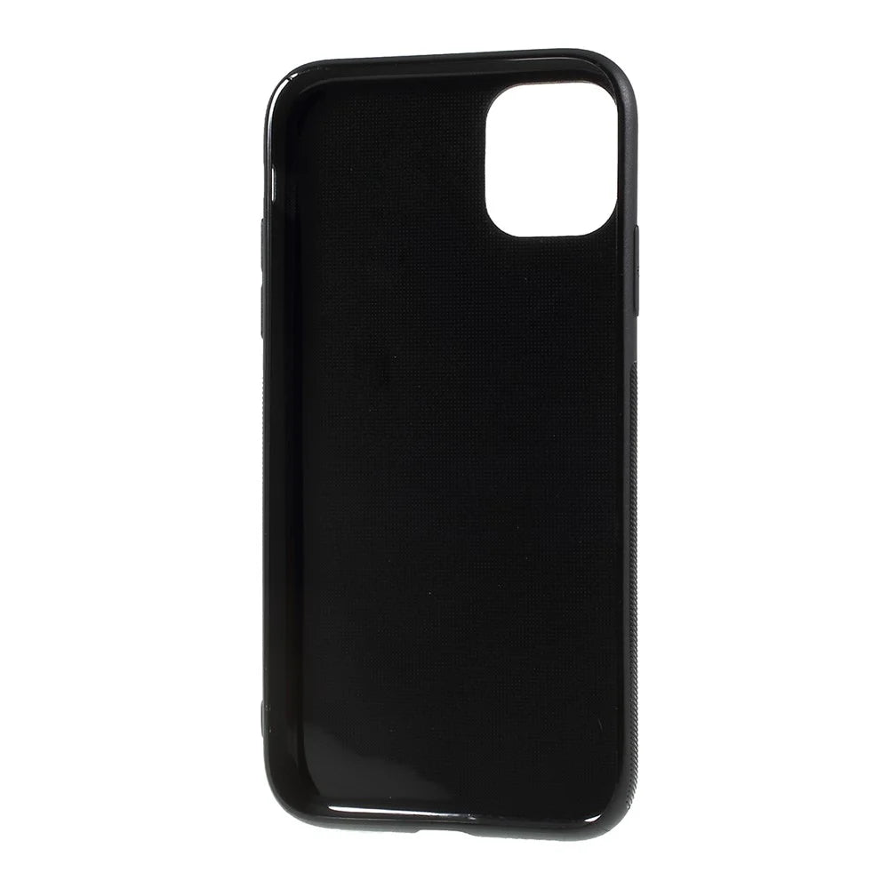 Carbon Fiber TPU Mobile Phone Shell Case for iPhone 11 6.1 inch (2019) - Black - 3