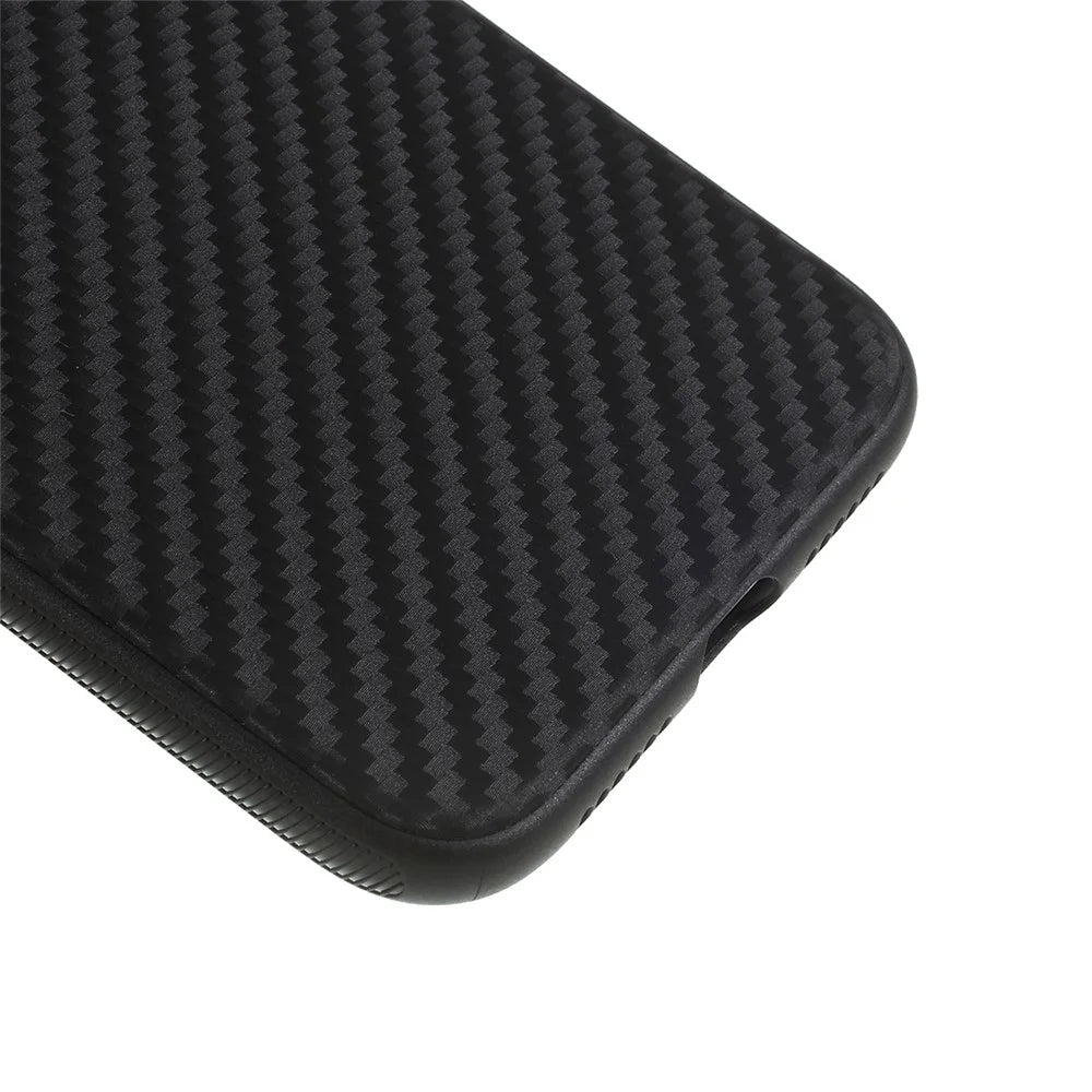 Carbon Fiber TPU Mobile Phone Shell Case for iPhone 11 6.1 inch (2019) - Black - 5