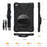 For iPad mini (2019) 7.9 inch / mini 4 X-Shape PC + TPU Rotary Kickstand Cover with Handstrap + Shoulder Strap - Black - 4