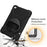 X-Shape PC + TPU Rotary Kickstand Cover with Handstrap for iPad mini (2019) 7.9 inch / mini 4 - Black - 4