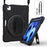 For iPad Air 11 (2026) / (2025) / (2024) / Air (2020) / Air (2022) / Pro 11 (2022) / (2021) / (2020) / (2018) Kickstand Case with Strap - Black - 1
