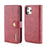 DG.MING For iPhone 11 Pro Max 6.5 inch (2019) Leather Case with Stand Covering - Wine Red - 2
