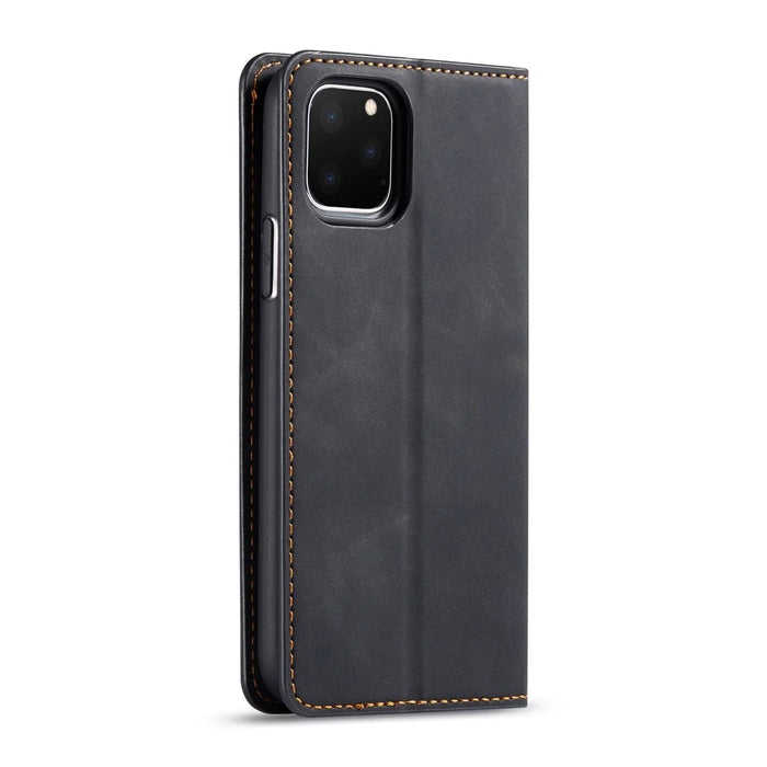 FORWENW Fantasy Series Silky Touch Leather Wallet Case for iApple iPhone 11 Pro Max 6.5 inch (2019) - Black - 3
