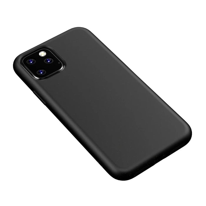 For iPhone 11 6.1 inch (2019) Starry Sky Series Wheat Straw Degradable Case Matte Texture Flexible TPU Protective Cover - Black - 2