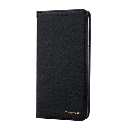 CMAI2 Silk Texture PU Leather with Card Slots Phone Case for iPhone 11 6.1 inch (2019) - Black - 2