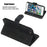 Zipper Pocket Wallet Stand Flip Leather Phone Case for iPhone SE (2020)/SE (2022)/8/7 4.7 inch - Black - 5