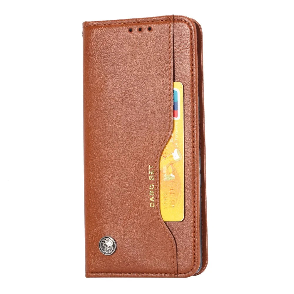 Auto-absorbed PU Leather Stand Case for iPhone 11 6.1 inch (2019) - Brown - 2