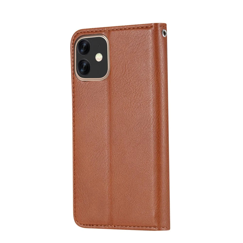 Auto-absorbed PU Leather Stand Case for iPhone 11 6.1 inch (2019) - Brown - 3