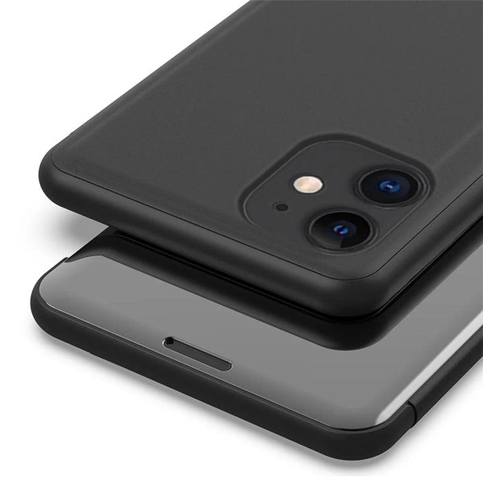 For iPhone 11 Flip Leather Cover with Stand Full Body Protective Phone Case - Black - 5