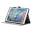 Pattern Printing PU Leather Tablet Case [Wallet Stand] for iPad 9.7-inch (2018) (2017) (2016)/iPad Air 2, Etc - Blue-Eye Cat - 4