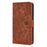 Imprint Mandala Flower Stand Wallet Leather Case Shell Cover for iPhone 11 6.1-inch (2019) - Brown - 2