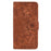 Imprint Mandala Flower Stand Wallet Leather Case Shell Cover for iPhone 11 6.1-inch (2019) - Brown - 4