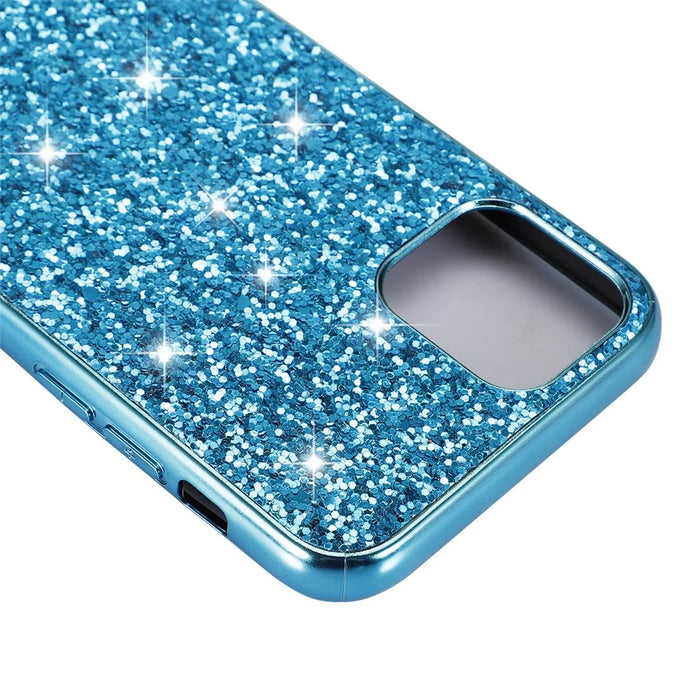 Glittering Sequins Electroplating TPU+PC Phone Shell for iPhone 11 Pro Max 6.5 inch (2019) - Cyan - 5