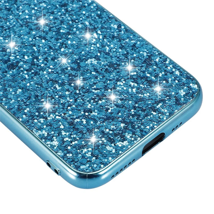 Glittering Sequins Electroplating TPU+PC Phone Shell for iPhone 11 Pro Max 6.5 inch (2019) - Cyan - 6