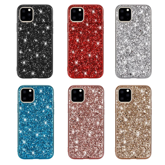 Glittering Sequins Electroplating TPU+PC Phone Shell for iPhone 11 Pro Max 6.5 inch (2019) - Cyan - 7