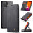 CASEME 013 Series Auto-absorbed Leather Wallet Case for iPhone 11 Pro 5.8-inch (2019) - Black - 1