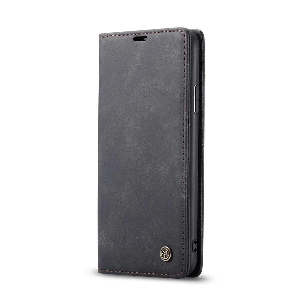 CASEME 013 Series Auto-absorbed Leather Wallet Case for iPhone 11 Pro 5.8-inch (2019) - Black - 3