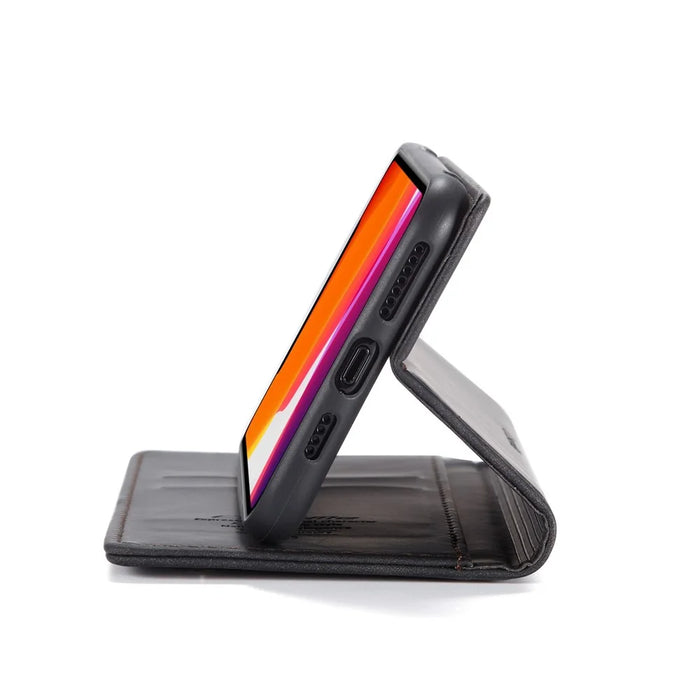 CASEME 013 Series Auto-absorbed Leather Wallet Case for iPhone 11 Pro 5.8-inch (2019) - Black - 7