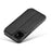 LC.IMEEKE for iPhone 11 6.1 inch (2019) Retro Style Leather Card Holder Phone Casing - Black - 6
