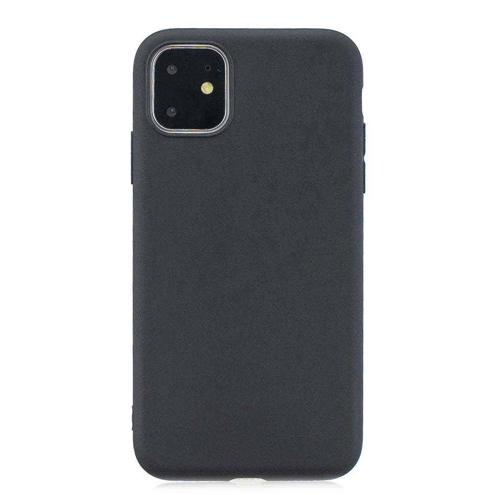 Solid Color Candy TPU Case for iPhone 11 6.1-inch (2019) - Black - 2