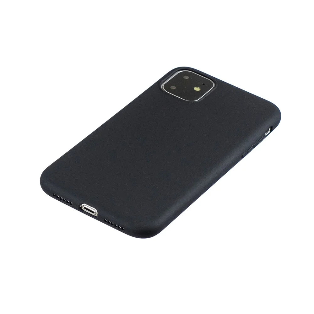 Solid Color Candy TPU Case for iPhone 11 6.1-inch (2019) - Black - 3
