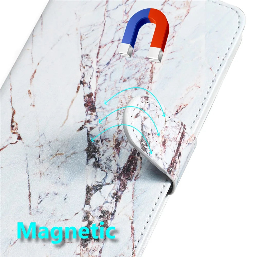 Printing Leather Case for iPhone 11 Pro 5.8 inch (2019) - Marbling - 4