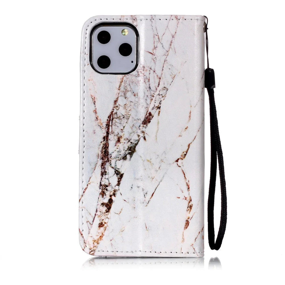 Printing Leather Case for iPhone 11 Pro 5.8 inch (2019) - Marbling - 6