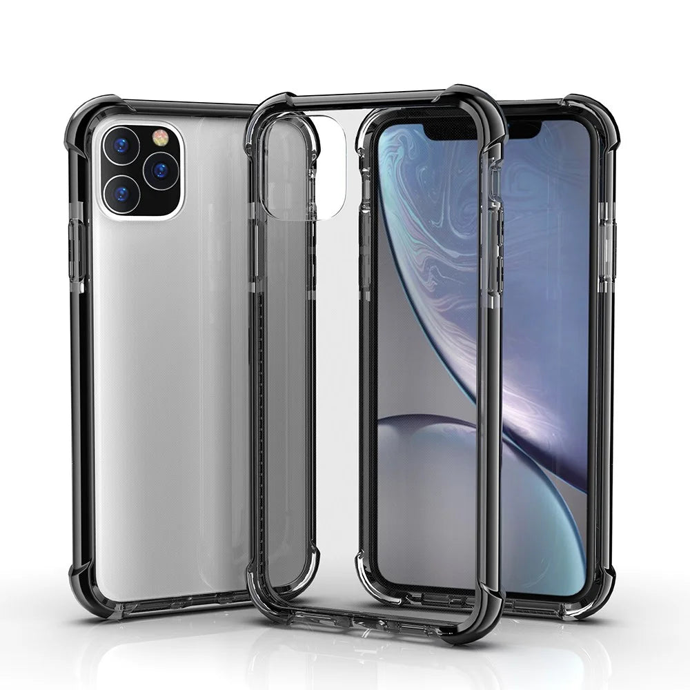 Acrylic Hard Back Drop-resistant Phone Cover for iPhone 11 Pro 5.8 inch (2019) - Black - 1
