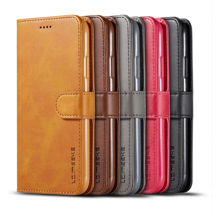 LC.imeeke PU Leather Protective Flip Wallet Case for iPhone 11 6.1-inch (2019) with Adjustable Foldable Stand Design - Black - 6