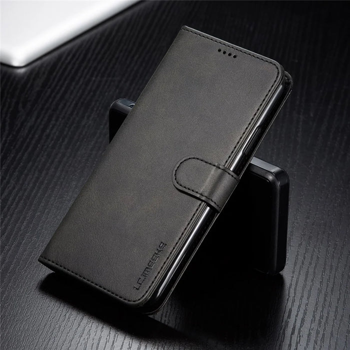 LC.imeeke PU Leather Protective Flip Wallet Case for iPhone 11 Pro Max 6.5-inch (2019) - Black - 4