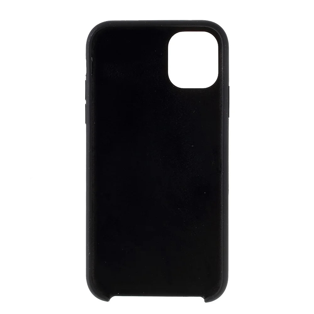 Silky Soft Touch Solid Silicone Phone Shell Cover for iPhone 11 Pro 5.8 inch (2019) - Black - 4