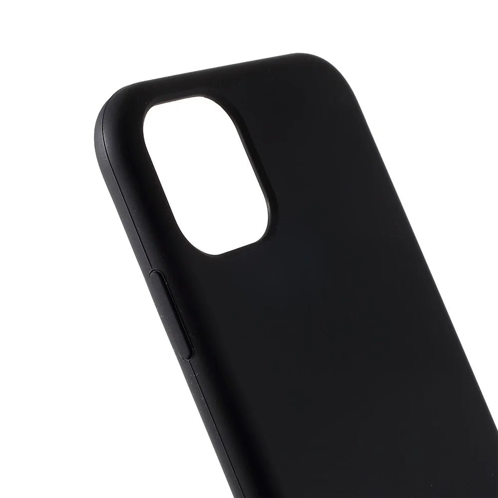 Silky Soft Touch Solid Silicone Phone Shell Cover for iPhone 11 Pro 5.8 inch (2019) - Black - 6