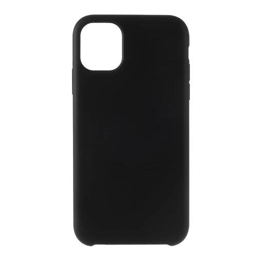 For iPhone 11 Pro Max 6.5 inch (2019) Solid Silicone Cell Mobile Phone Cover - Black - 1