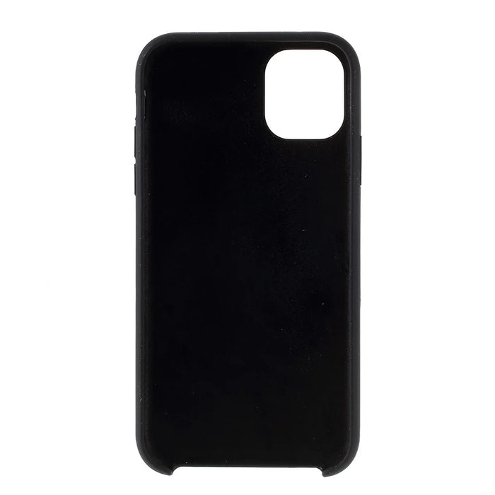 For iPhone 11 Pro Max 6.5 inch (2019) Solid Silicone Cell Mobile Phone Cover - Black - 4