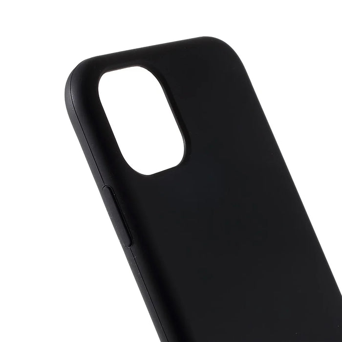 For iPhone 11 Pro Max 6.5 inch (2019) Solid Silicone Cell Mobile Phone Cover - Black - 6