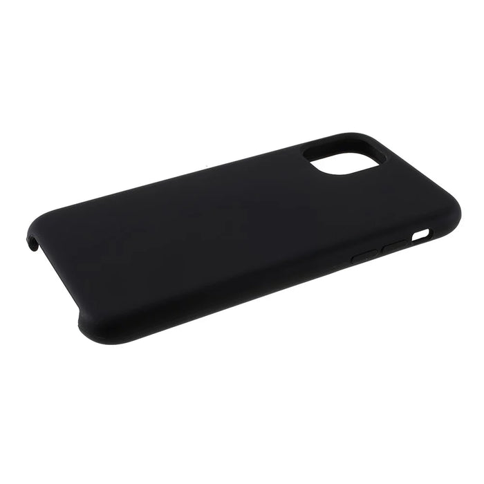 For iPhone 11 Pro Max 6.5 inch (2019) Solid Silicone Cell Mobile Phone Cover - Black - 7
