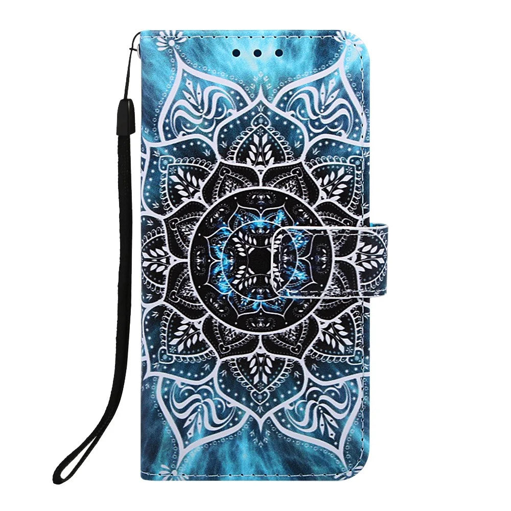 Pattern Printing PU Leather Flip Stand Case for iPhone 11 6.1 inch (2019) - Mandala Flower - 2