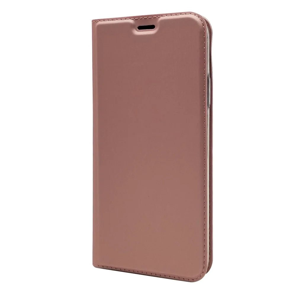 Magnetic Adsorption Leather with Card Slot Case for iPhone 11 Pro 5.8 inch - Rose Gold - 2