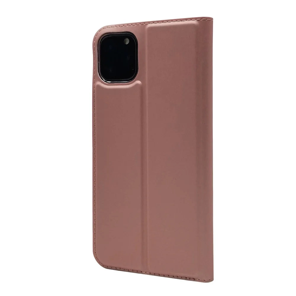 Magnetic Adsorption Leather with Card Slot Case for iPhone 11 Pro 5.8 inch - Rose Gold - 3