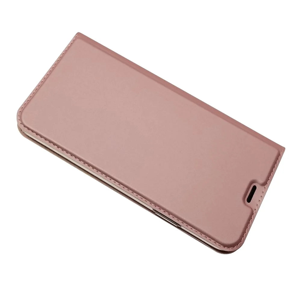 Magnetic Adsorption Leather with Card Slot Case for iPhone 11 Pro 5.8 inch - Rose Gold - 5