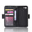 Leather Phone Cover Casing with Card Slots Protective Case for iPhone SE (2020)/SE (2022)8/7 4.7 inch - Black - 4