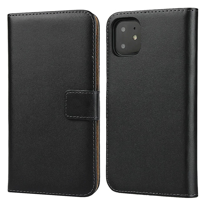 Genuine Leather Wallet Stand Phone Cover for iPhone 11 Pro 5.8-inch - 2