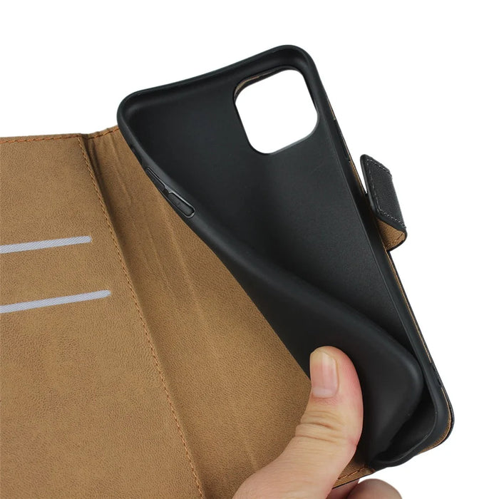 Genuine Leather Wallet Stand Phone Cover for iPhone 11 Pro 5.8-inch - 6