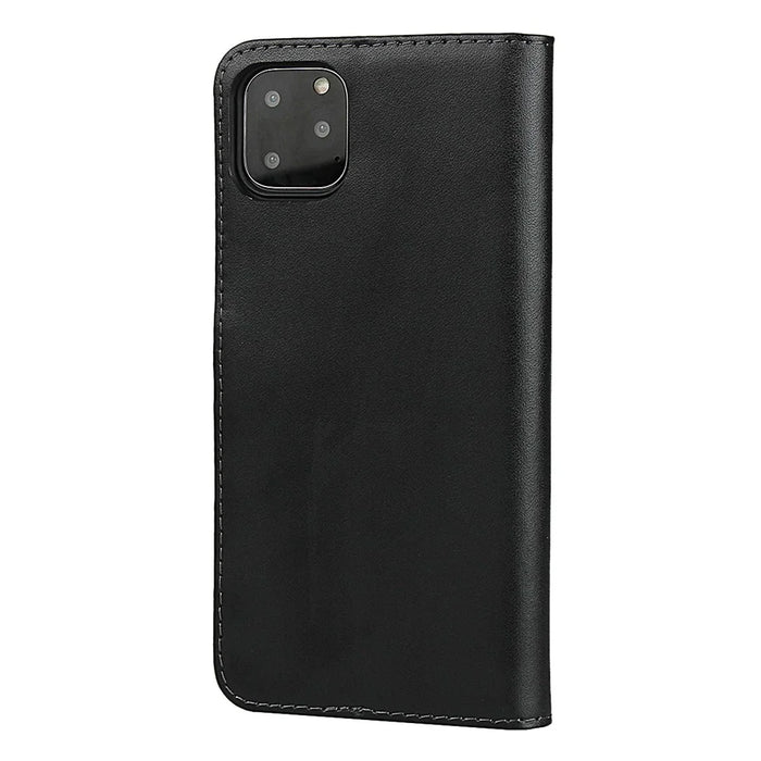 Folio Flip Anti-Scratch Genuine Leather Wallet Stand Phone Cover for iPhone 11 6.1-inch - 3