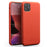 QIALINO for iPhone 11 Pro 5.8 inch Case Litchi Texture Genuine Leather Phone Back Cover - Orange - 1