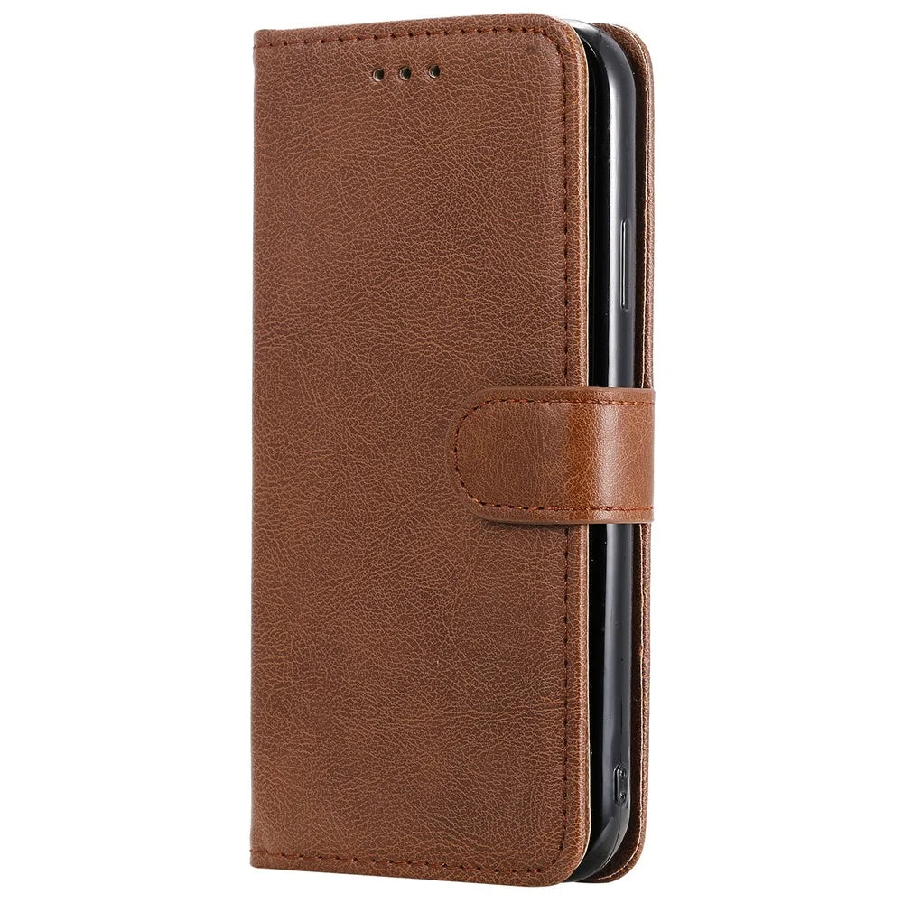 For iPhone 11 Case 2 in 1 Detachable Magnetic Leather Wallet Mobile Cover with Strap - Brown - 2